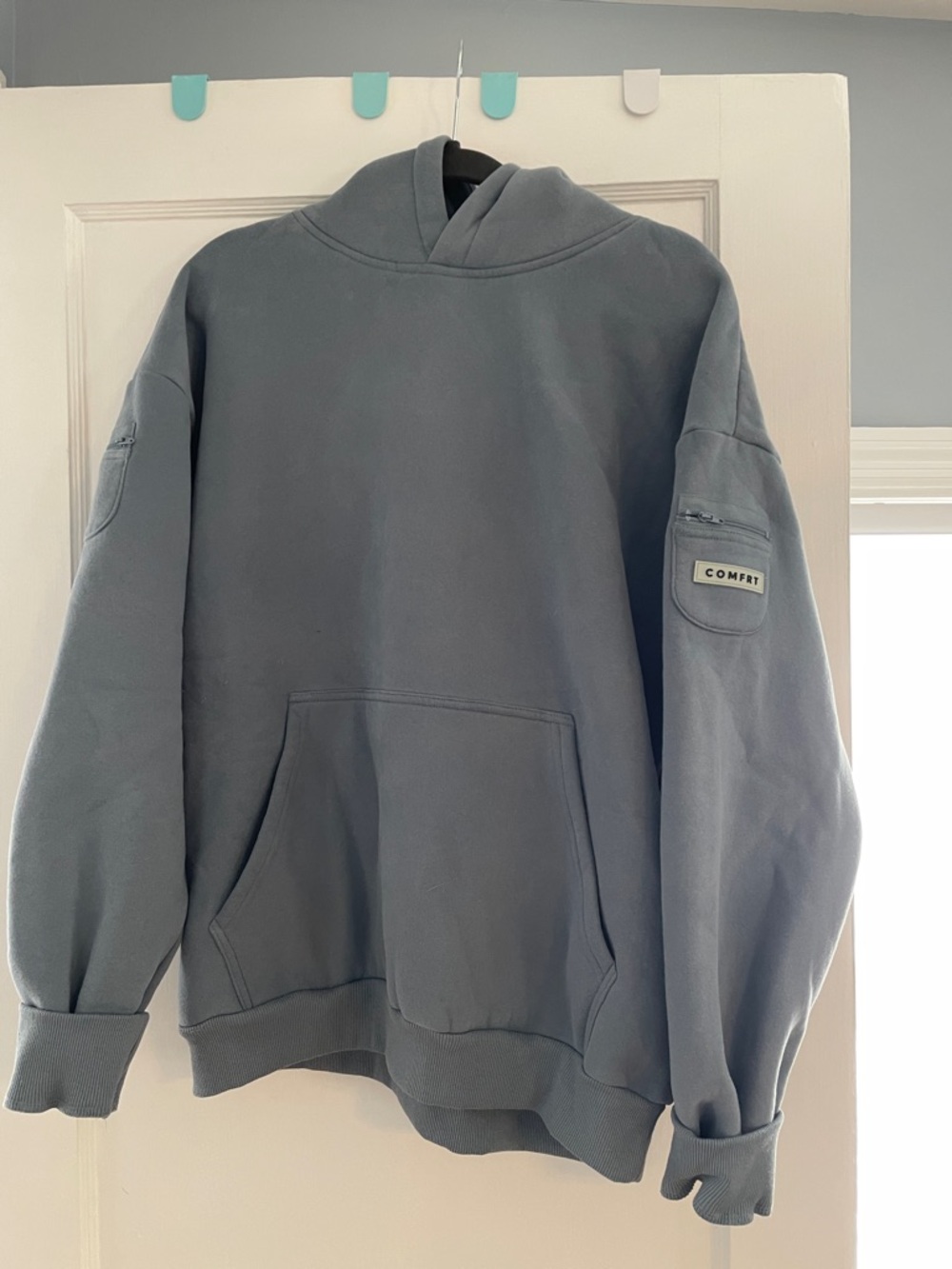 Comfort Sky Blue Hoodie Sweatshirt